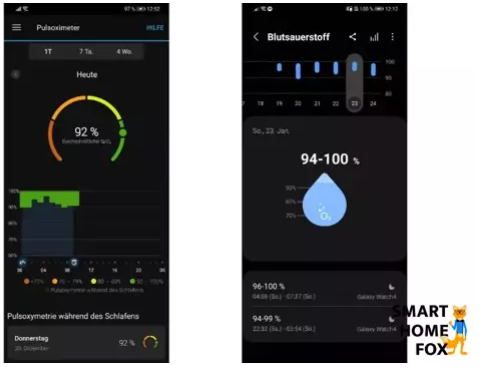 montre connectée saturation en oxygène
